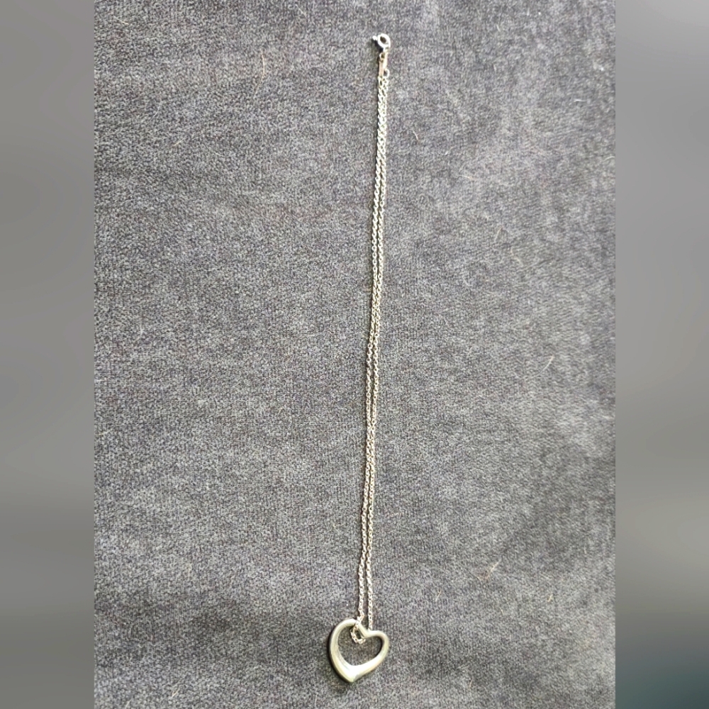 Tiffany & Co. Silver Heart Pendant Necklace